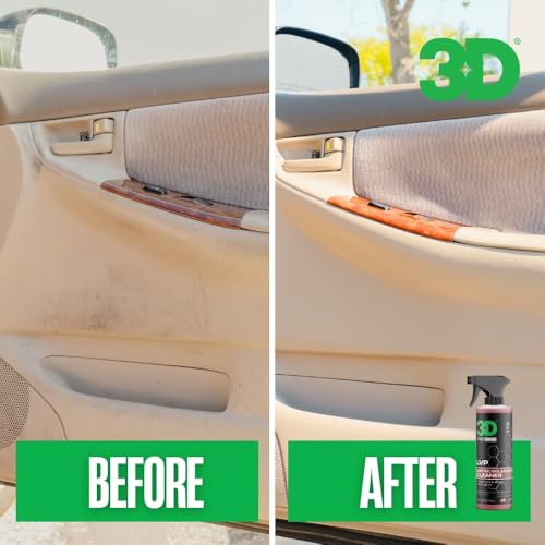 3D LVP Interior Cleaner - Removes Dirt, Grime, Grease, Oil & Stains from Leather, Vinyl & Plastic - Great for Seats, Steering Wheels, Door Panels, Dashboards - Car, Office, Home Use - 1 Gallon by 3D - Image 4