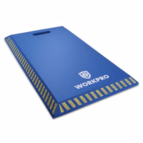 WORKPRO Extra Thick Kneeling Pad, Blue, 28 x 16 x 1.2in