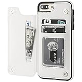  Custodia in pelle di lusso retrò con vibrazione per iPhone 14 13 12 11 Pro Max Mini XR X XS Max 8 7 6S 6 Plus 5S SE3 2022 2020, bianco, per iphone 5 5s SE