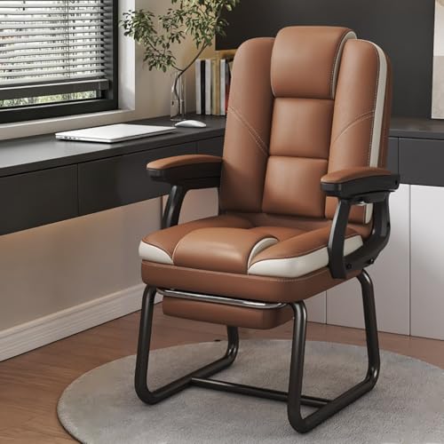 Tiltable Executive Office Chair with Footrest and Armrests