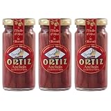 Ortiz Anchoas En Aceite De Oliva Anchovies Sardellenfilets in Olivenöl Spanien inkl. FeinWert E-Book (3 x 95g)