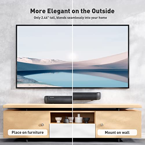 Fosi Audio A3 Small Sound Bars For Tv, Mini Soundbar Speaker, 18" Bluetooth Speakers For Projector With Hdmi Arc, Optical, Aux, Usb Connection #TOP4