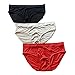 Produktbild Panasilk 3 Stück Herren Seide Strick Unterwäsche Bikini Slip Low Rise Unterwäsche Gr. XXL, mehrfarbig