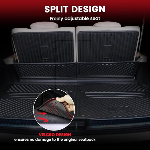 Image of LASFIT Cargo Mat & Backrest Mat (3 Pieces) for Mercedes Benz GLS 2020-2026