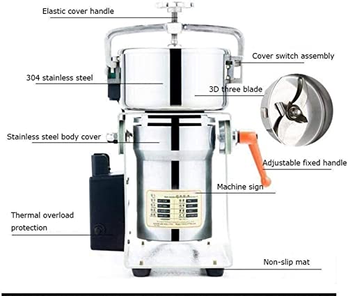 HAO KEAI Elektrische Getreidemühle Getreidefräser Elektrische Getreideschleifmühle Mühle Maschin Mühle Mühle Kaffeemühle… – Bild 4