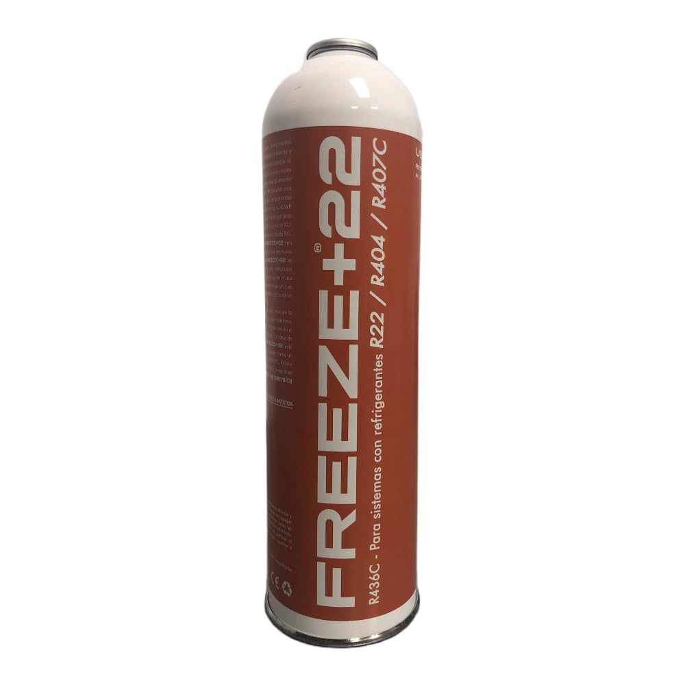 REPORSHOP - 3 Botellas Gas Refrigerante Freeze +22 400Gr Organico Compatible con R22, R404, R407C