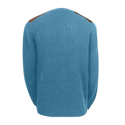 ADHOWBEW Men's Cardigan Sweaters Long Sleeve Casual Big and Tall Fashion Stand Collar Cable Knit Warm Sweaters4