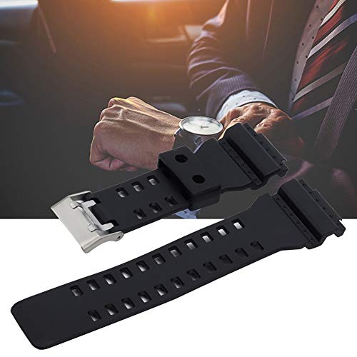 Germerse Pulseira de relógio de silicone de substituição com caixa de relógio compatível com Casio G