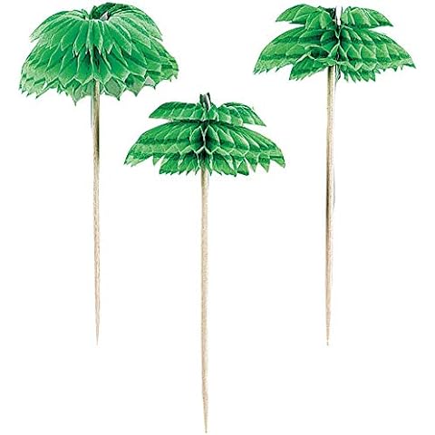PKT Palm Tree Honeycomb Cocktail Picks 7.6cm Cover