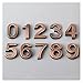 Numéro de maison 1pcs plaqué de porte porte porte adresses de porte 0-9 Adresse numérique Numéro de porte Numéro de porte DIGTIQUES Autocollants Adresse Sign signe Mariage Decor Artisanat exquis et du
