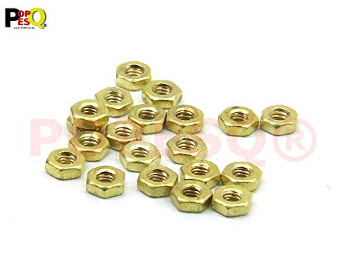 POPESQ® 20 pz. x Dado M2 Esagonale Ottone #A3097