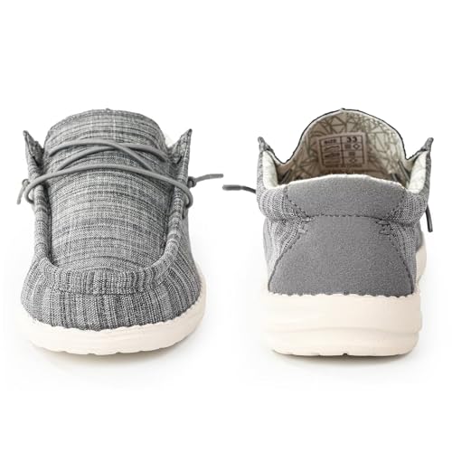 Image of Boys & Girls Slip-on Casual Loafer Kids Canvas Sneakers Toddler Walking Shoes Comfortable & Lightweight (Toddler /Little Kid)