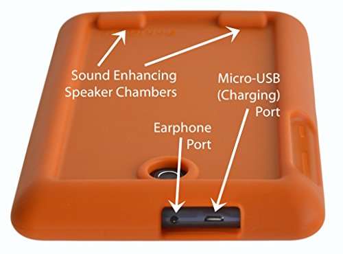 Bobj Rugged Case For Asus Memo Pad 7 Models Me176C, Me176Cx, Me176Ce, K013, K013C (Not For Memo 7 Lte) - Bobjgear Custom Fit - Venting - Sound Amplification - Kid Friendly (Outrageous Orange) #TOP2