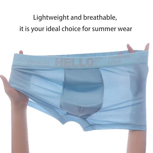 Hello Ice Underwear for Men, Hello Ice Underwear for Men Boxer Briefs, Low Rise Ice Silk Mens Ultra Thin Cooling Boxers3