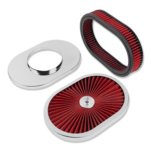 IMOOA 12' x 2' Oval Air Cleaner with Red Washable...