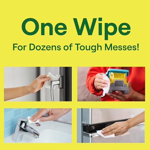 Image of Seventh Generation Multi Surface Wipes, Pack of 3, for all purpose cleaning, lemon zest scent with 100% essential oils and botanical ingredients, 70 ct each