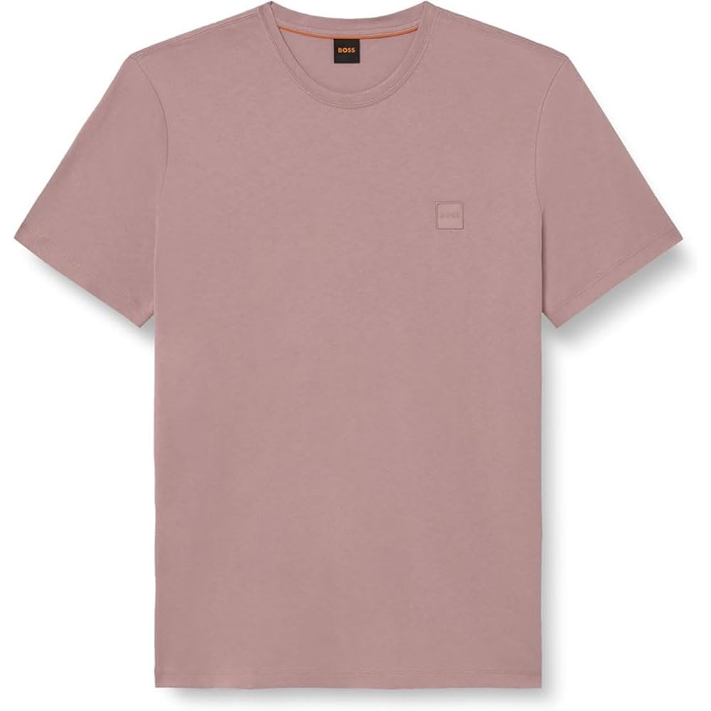 BOSS Tales Tonal Logo Relaxed Fit T-Shirt, Pink, Size 2Xl, Men