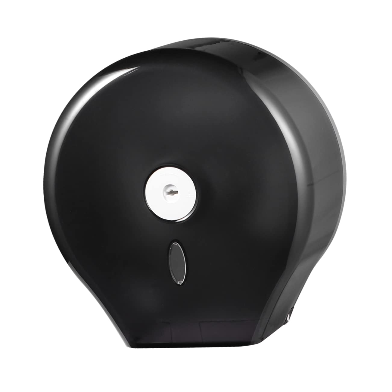 Dispenser di Carta Rotondo da Parete ABS Nero per Hotel e Centri
