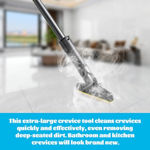 Dampfreiniger Zubehör Für Kär XXL Fugenbürste mit flexiblem Gelenk, Fugenbürsten-Set für Kär Dampfreiniger, Hygienische Reinigung für Zement- & Fliesenfugen