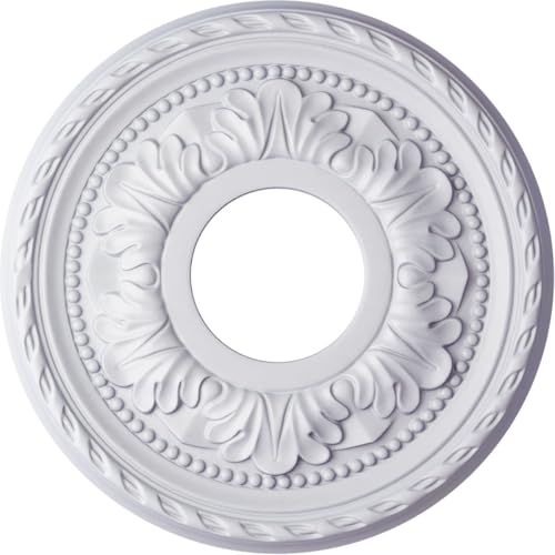Image of 11 3 /8 inchOD x 3 5 /8 inchID x 7 /8 inchP Palmetto Ceiling Medallion (Fits Canopies up to 4 1 /2 inch)