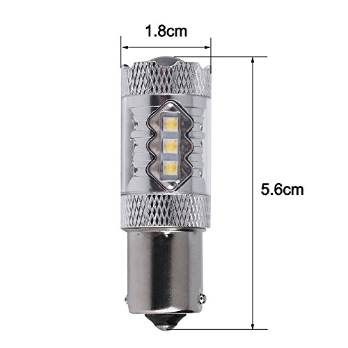 2 pezzi bianco 1156 BA15S XBD DC 12 V CREE LED