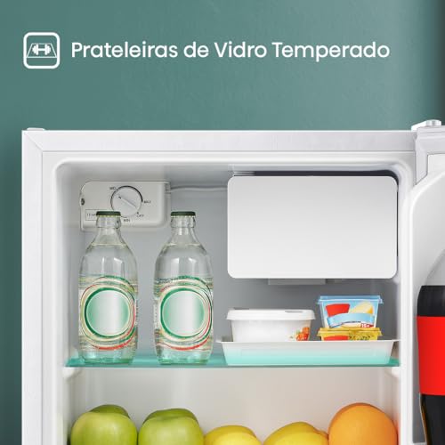 Frigobar Hisense 44 Litros Porta Reversível Branco 1 Porta RR58NW2A (220, Volts)