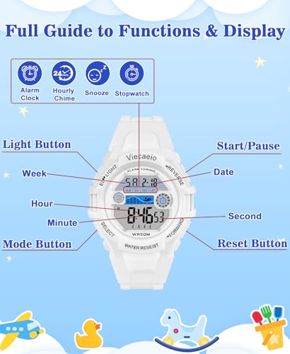 Image of Kids Digital Watch for Boys Girls, Waterproof LED Colorful Lights Sports Watch Suitable for 5-17 Years Old Teenagers (with Gift Box)