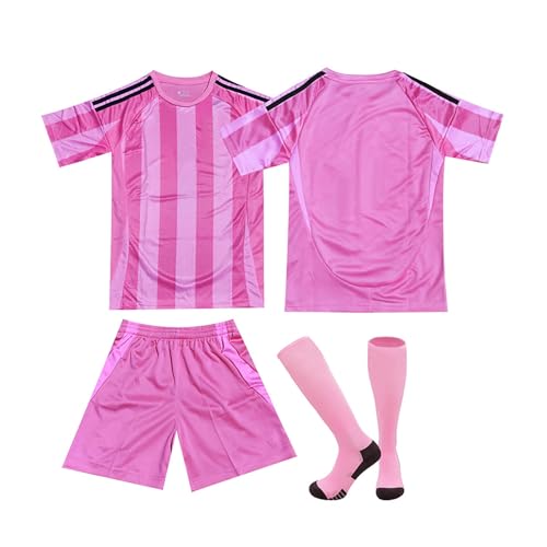Camiseta Fútbol Miami Personalizadas para Hombres y Niño, equipación Fútbol DIY Nombre y Número con Conjunto Top Pantalón Corto y Calcetines Regalo de Fútbol