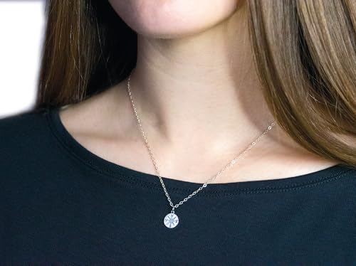 EFYTAL Sterling Silver or 14K Gold Plated Compass Necklace for Girlfriend|Women|Wife, Small Gifts for Friends, Best Friend Gift Ideas3
