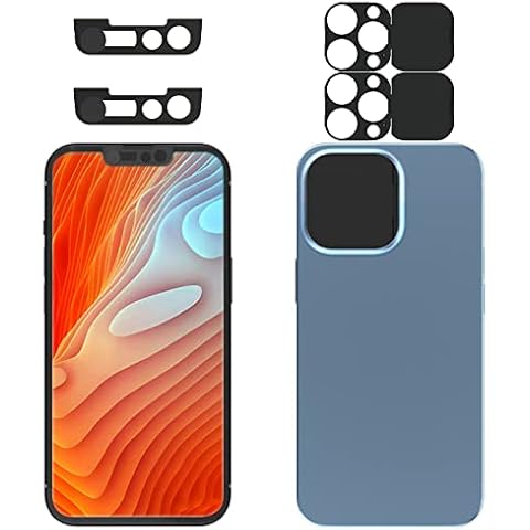 EYSOFT Privacy Cover Compatible for 13 Pro/iPhone 13 Pro Max with Front Camera Cover,Protect Privacy and Security But Not Affect Facial Recognition(2Pack) Cover