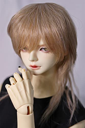 Tita-Doremi BJD - Parrucca con snodatura sferica, 20,5-23 cm, per bambola SD DOD DD e DD, capelli castani misti (parrucca solo, non una bambola)