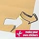 Étiquette Adhésif Imprimable pour Imprimantes, Imprimante Papier Autocollant Kraft, A4 Papier Adhésif, 50PCS A4 Étiquette Autocollantes Papier Papier Autocollant Jet d’Encre