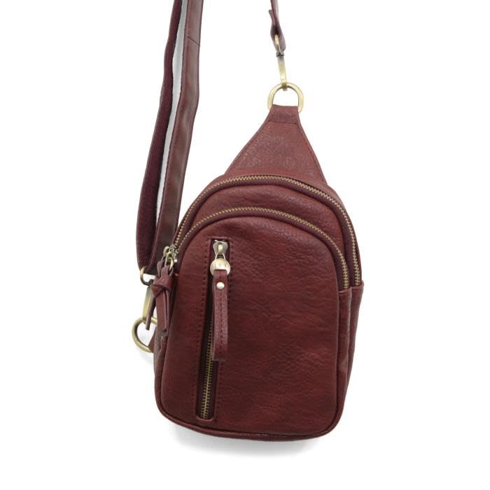 Image of Joy Susan Skyler Sling Bag: Vegan Leather, Zippered Closure, Brass Plated Hardware