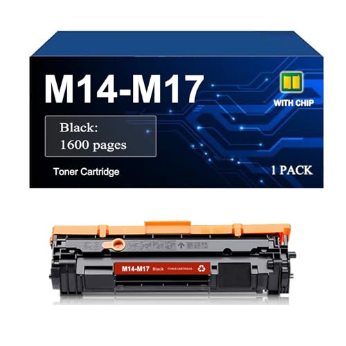M14 M17 M14 M17 Cartucho De Tóner Compatible con Impresoras para HP LaserJet Pro M14 M17 PCLmS, Rendimiento De hasta 1600 Páginas(1 Pack)