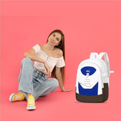 Image of Tinytot 30 Litre Japanese Korean Style School Bag Water-Resistant Laptop & Travel Backpack - Unisex Large 18 Inches Multipurpose Student Backpack for Boys & Girls, Men & Women
