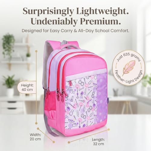 Image of VISMIINTREND School Bags for Girls & Boys 11-12, 13-14 Years, 12+ Years Old, Water Resistant, Laptop Casual Travel College School Backpack for Boys /Girls | Birthday /Rakhi Gifts