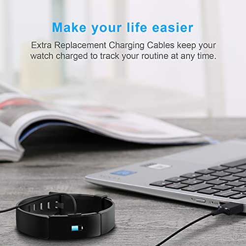2 Pack Charger Cable for Fitbit Inspire HR & Ace 2 Smartwatch, Replacement USB Charging Cord Accessories (3.3 ft) - Thumbnail 6