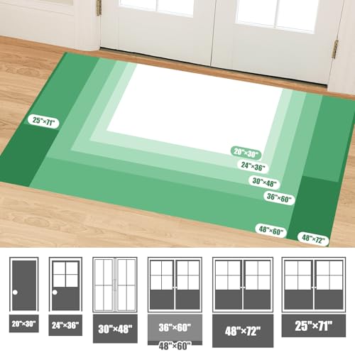 IM HOME Chenille Absorbent Outdoor Doormat 60" x 36", Washable Muddy Door Mats for Dog Non Slip Indoor Doormat Dog Mat for Muddy Paw Front Inside Doormats for Entryway Brown