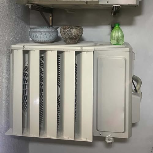 Cubierta de aire acondicionado exterior y rejilla de acero galvanizado antisoplado 21.6"