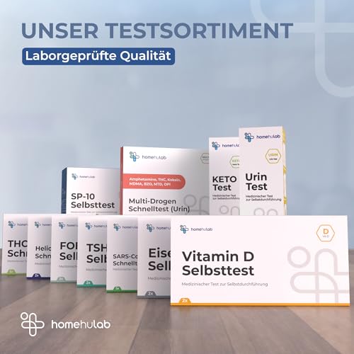 Vitamin-D Selbsttest für Zuhause – IVD Schnelltest zur Eigenanwendung – Ergebnis in ca. 10 Minuten – 2 Tests pro Set