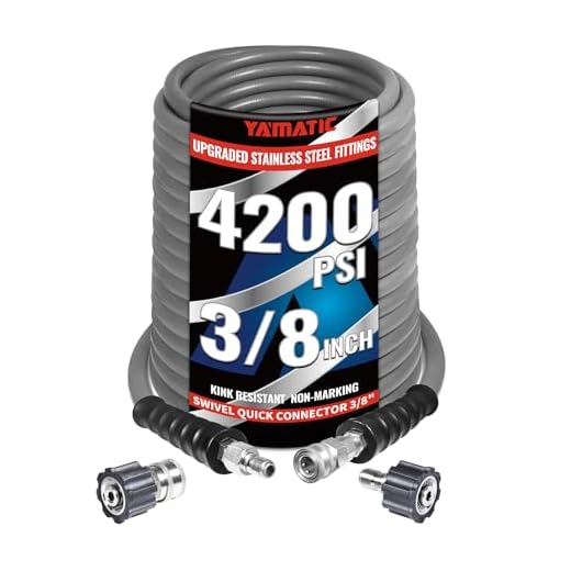 YAMATIC 150 FT Pressure Washer Hose 4200 PSI