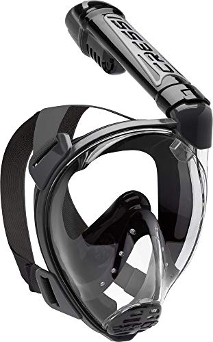 Máscara de snorkel facial completa para adultos Cressi - vista amplia clara, sistema anti-vaho - respiración fácil: Seguridad primero - Nuevo 2019 - Duke Dry: Diseñada en Italia miniatura 3