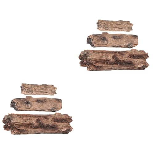 Mini tronc d'arbre statue ornement en résine imputrescible pour terrarium humide