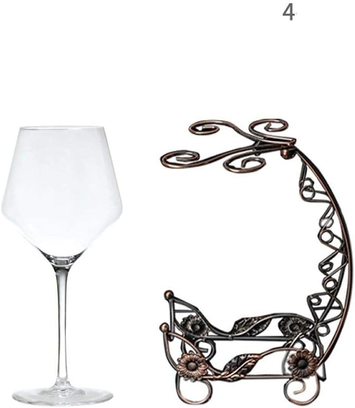 Daily Accessories Wine Glass Set Household Crystal Glass Goblet Luxury Wine Glass 4 Pieces Decanter A1 (4 Cups)