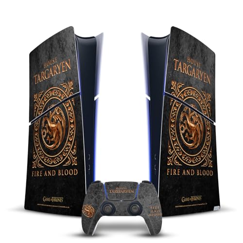 Skin Game of Thrones PS5 Slim Digital Edition - Sticker Targaryen Head Case Designs