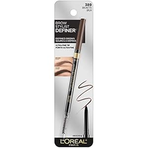 LOreal-Paris-Makeup-Brow-Stylist-Definer-Waterproof-Eyebrow-Pencil-Ultra-Fine-Mechanical-Pencil-Draws-Tiny-Brow-Hairs-and-Fills-in-Sparse-Areas-and-Gaps-Brunette-0003-Ounce-1-Count L'Oreal Paris Makeup Brow Stylist Definer Waterproof Eyebrow Pencil, Ultra-Fine Mechanical Pencil, Draws Tiny Brow Hairs and Fills in Sparse Areas and Gaps, Brunette, 0.003 Ounce (1 Count)
