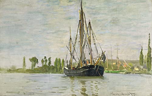 Toile Le Chasse-Marée de Claude Monet peinture murale abstraite en haute définition