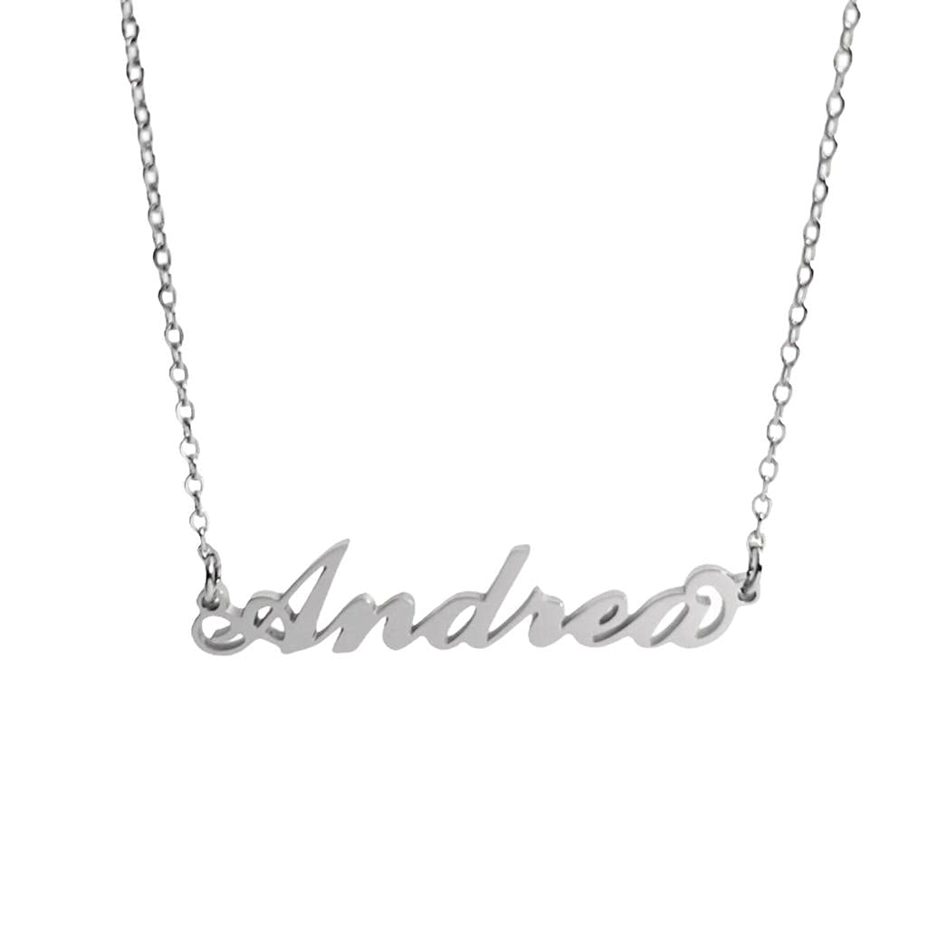 Girocollo Regolabile Argento Collana Donna Con Nome ARIANNA In Acciaio In Corsivo Elegante Collana Nome Arianna Acciaio Argento Regolabile Anallergica