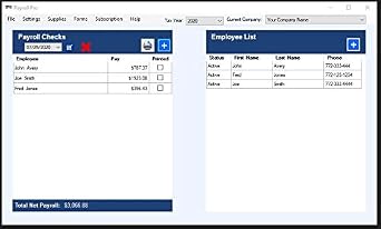 Print Checks Payroll - Payroll software for Windows 10/11 - CD - Includes 12 month license