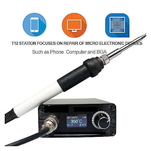 Lödning kit Värmelödstation, Elektriska lödkolvar, OLED Digital lödkolv (Color : Set 4, Size : 1)